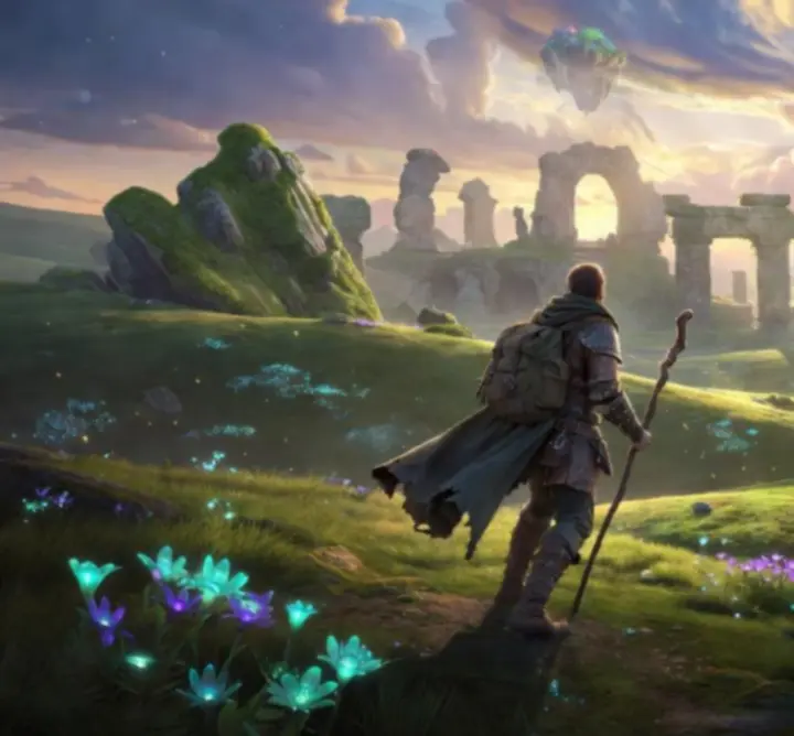Game-omgeving waarin spelers een gebied verkennen