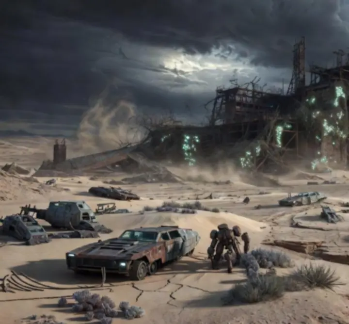 In-game omgeving van FLEXGAMEPRO met futuristische stad-arena en meerdere routes