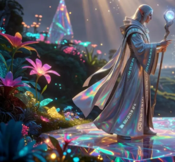 Screenshot van de gamewereld met duidelijke HUD en statistieken