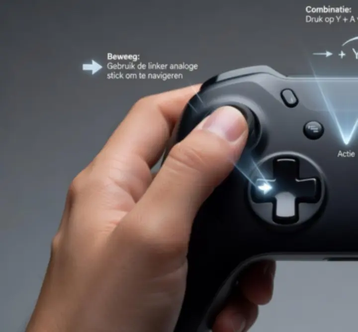 Interfacevoorbeeld met weergave van game-mechanics en beslispunten
